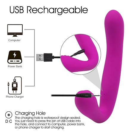 Страпоны безремневые G-Orgast G-spot, USB зарядка