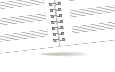 Нотные тетради на кольцах