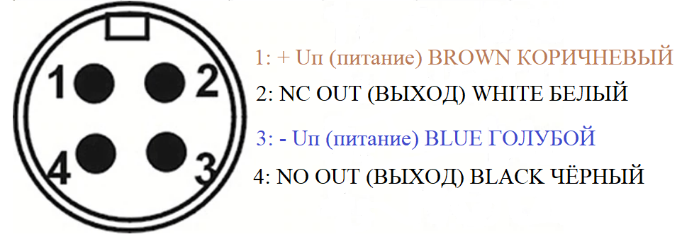 Распиновка датчика