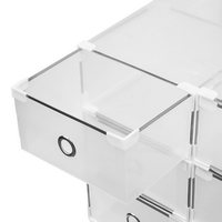 Пластиковая прозрачная коробка для обуви с выдвижным ящиком