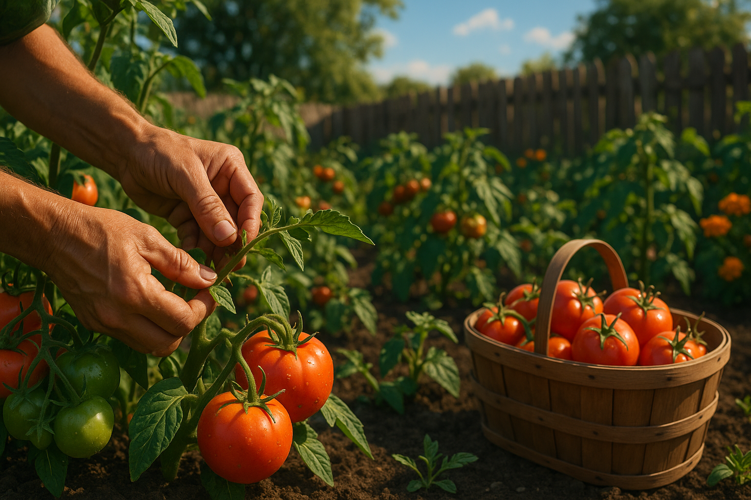 Формирование куста низкорослых помидоров при пасынковании