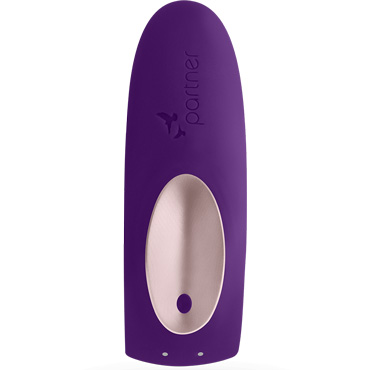 Satisfyer Partner Toy Plus Remote, фиолетовый вид в профиль