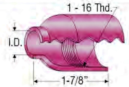 401P201451 Ceramic nozzle, No. 6, D=  9.5mm, 57N75