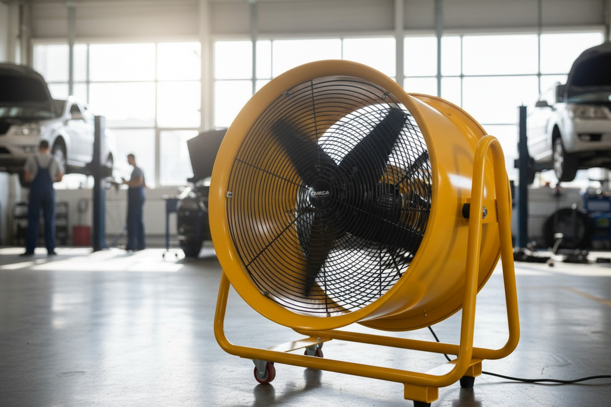 Вентилятор для мастерской автосервиса