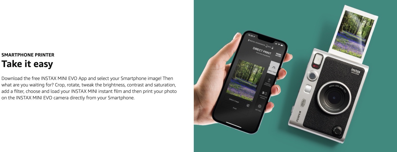 купить Фотоаппарат моментальной печати Fujifilm Instax Mini Evo