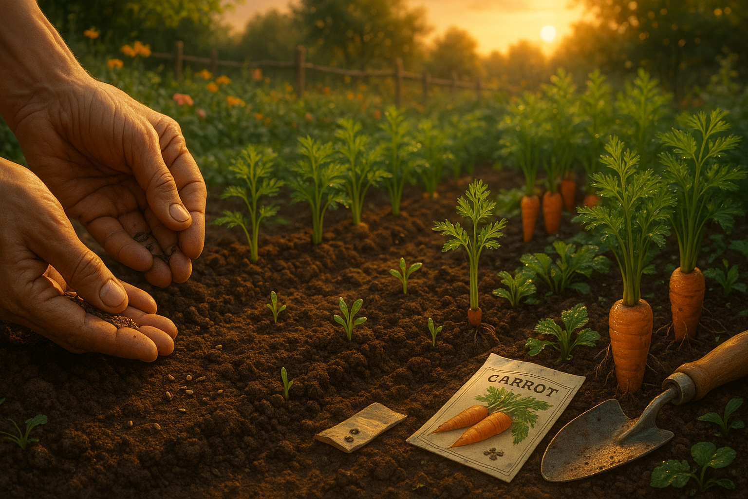 Фото свежих корнеплодов моркови разных сортов на огороде