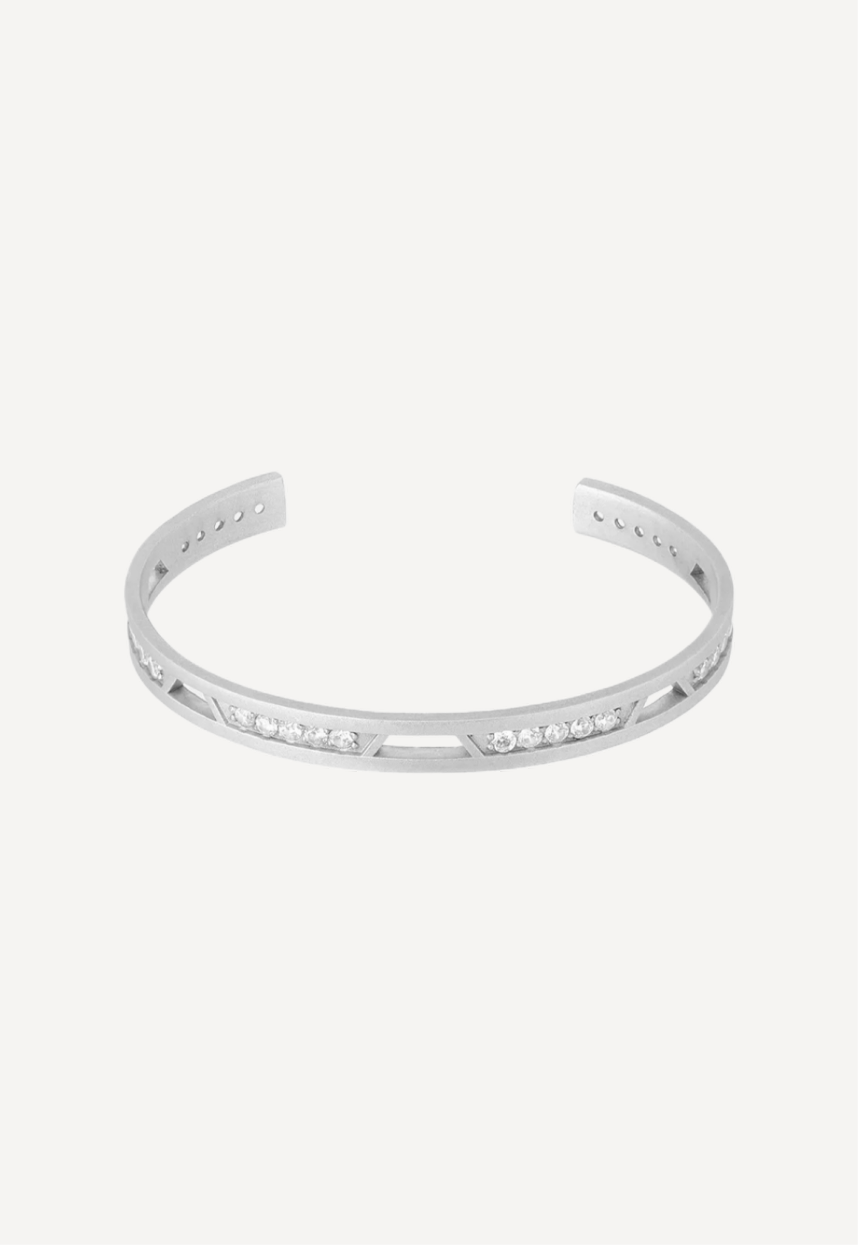 Серебряный браслет с фианитами