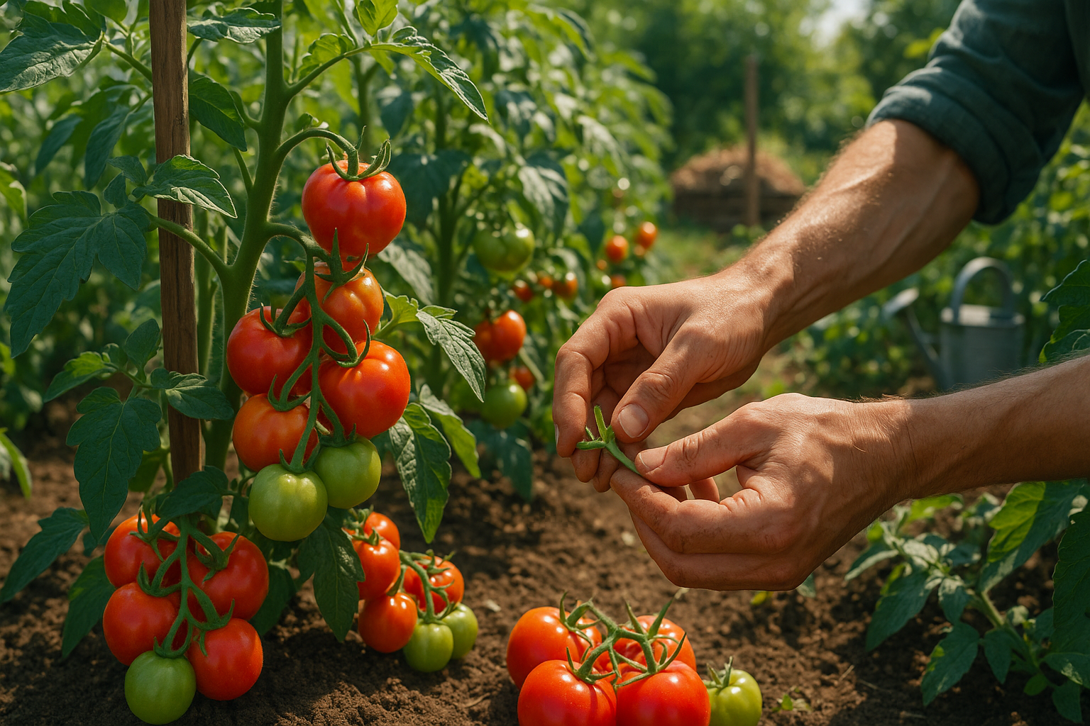 Формирование куста низкорослых помидоров при пасынковании