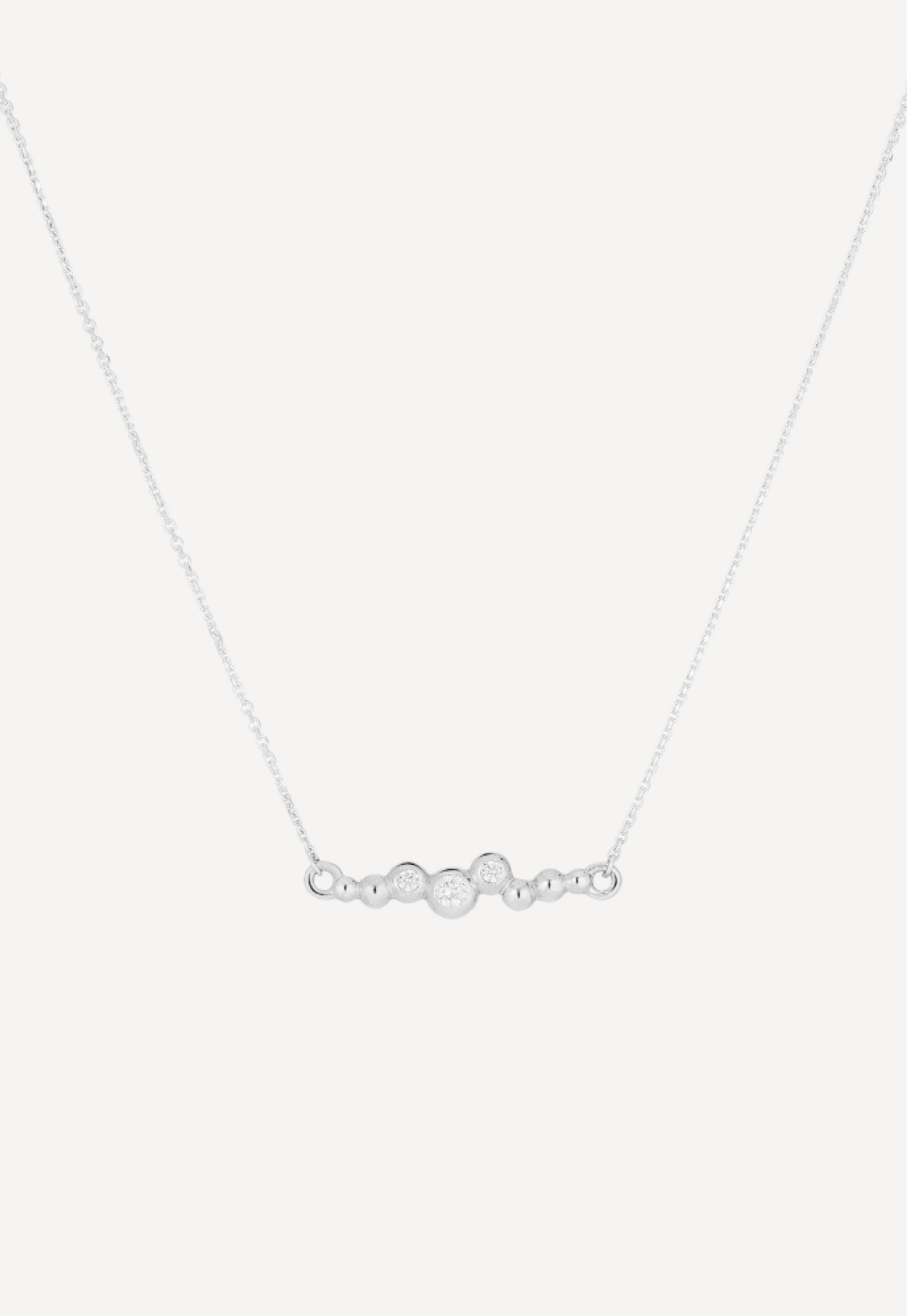 Колье из серебра с фианитами