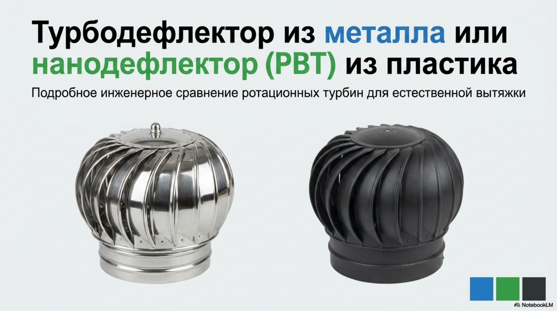 Металлический турбодефлектор или пластиковый нанодефлектор (РВТ): что выбрать для вентиляции частного дома? Металлический турбодефлектор или пластиковый нанодефлектор (РВТ): что выбрать для вентиляции частного дома?