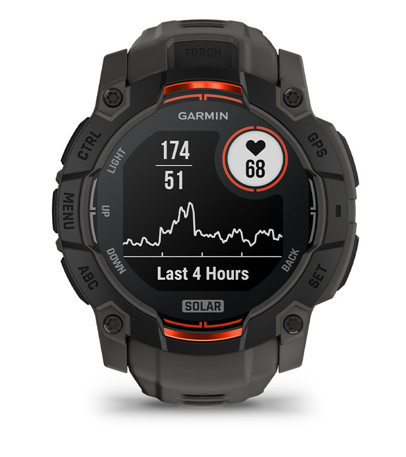 Умные часы Garmin Instinct 3 Solar 50 mm Black with Charcoal Band: ПРОЧНАЯ КОНСТРУКЦИЯ