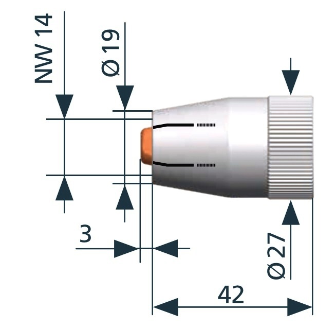 345P122663 сопло газовое для ROBO горелки