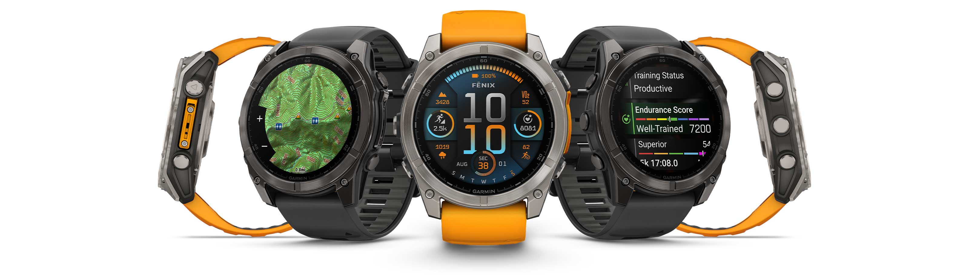 Умные часы Garmin Fenix 8, 51 мм, AMOLED, Slate Gray with black silicone band: официальное изображение