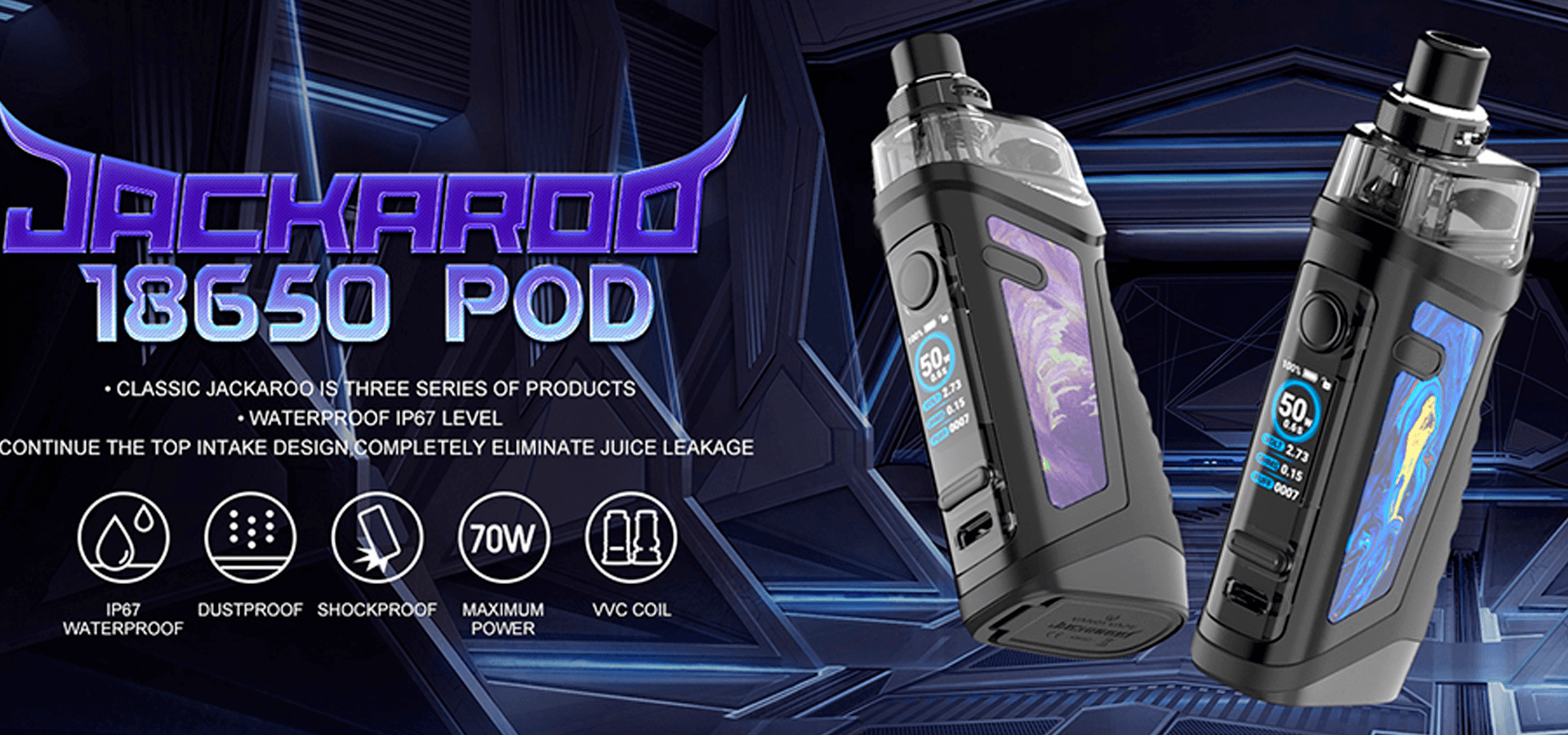 Vandy Vape JACKAROO 18650 Pod Kit Vandy Vape JACKAROO 18650 Pod Kit