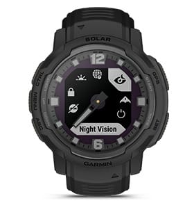 Умные часы Garmin Instinct Crossover Solar - Tactical Edition, черный: СОВМЕСТИМОСТЬ С ПРИБОРАМИ НОЧНОГО ВИДЕНИЯ