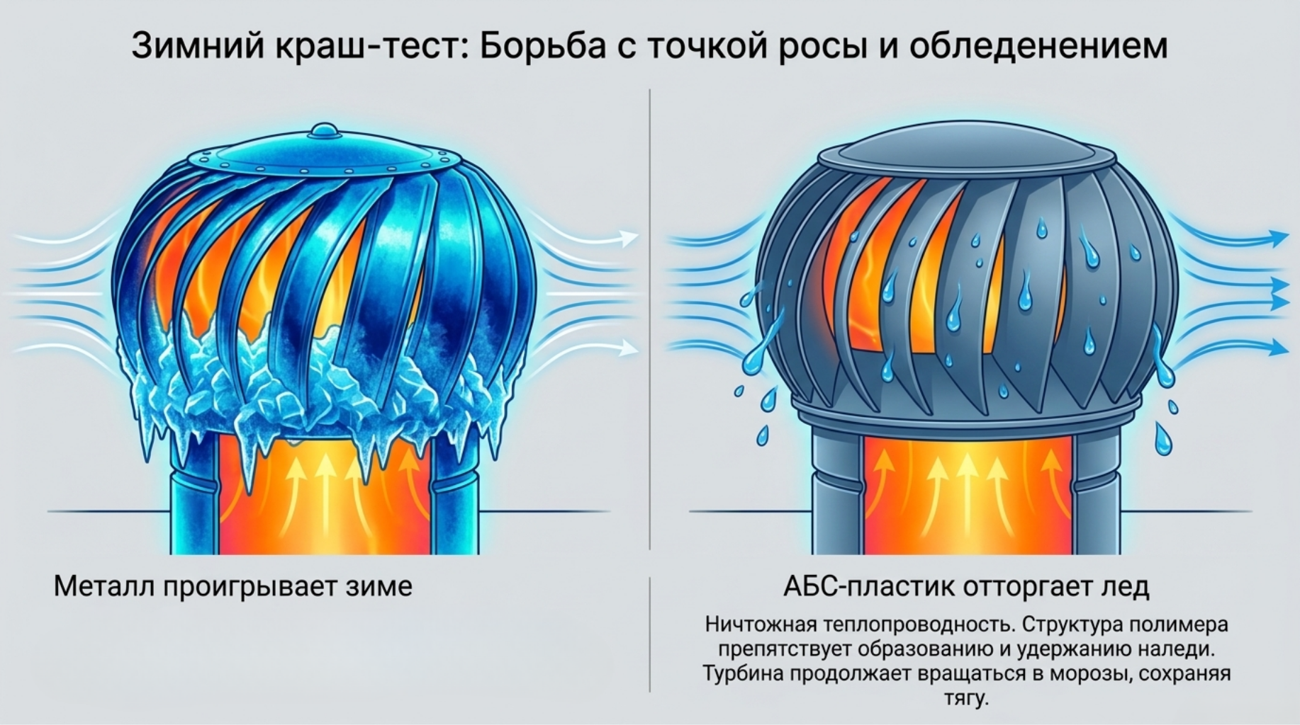 Металлический турбодефлектор или пластиковый нанодефлектор (РВТ) Металлический турбодефлектор или пластиковый нанодефлектор (РВТ)