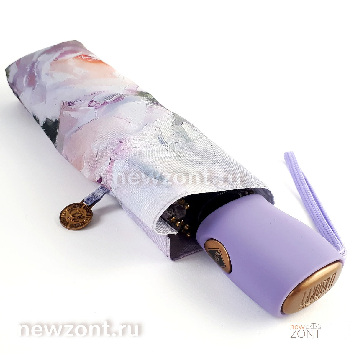 Плоский светло-фиолетовый зонтик Lamberti