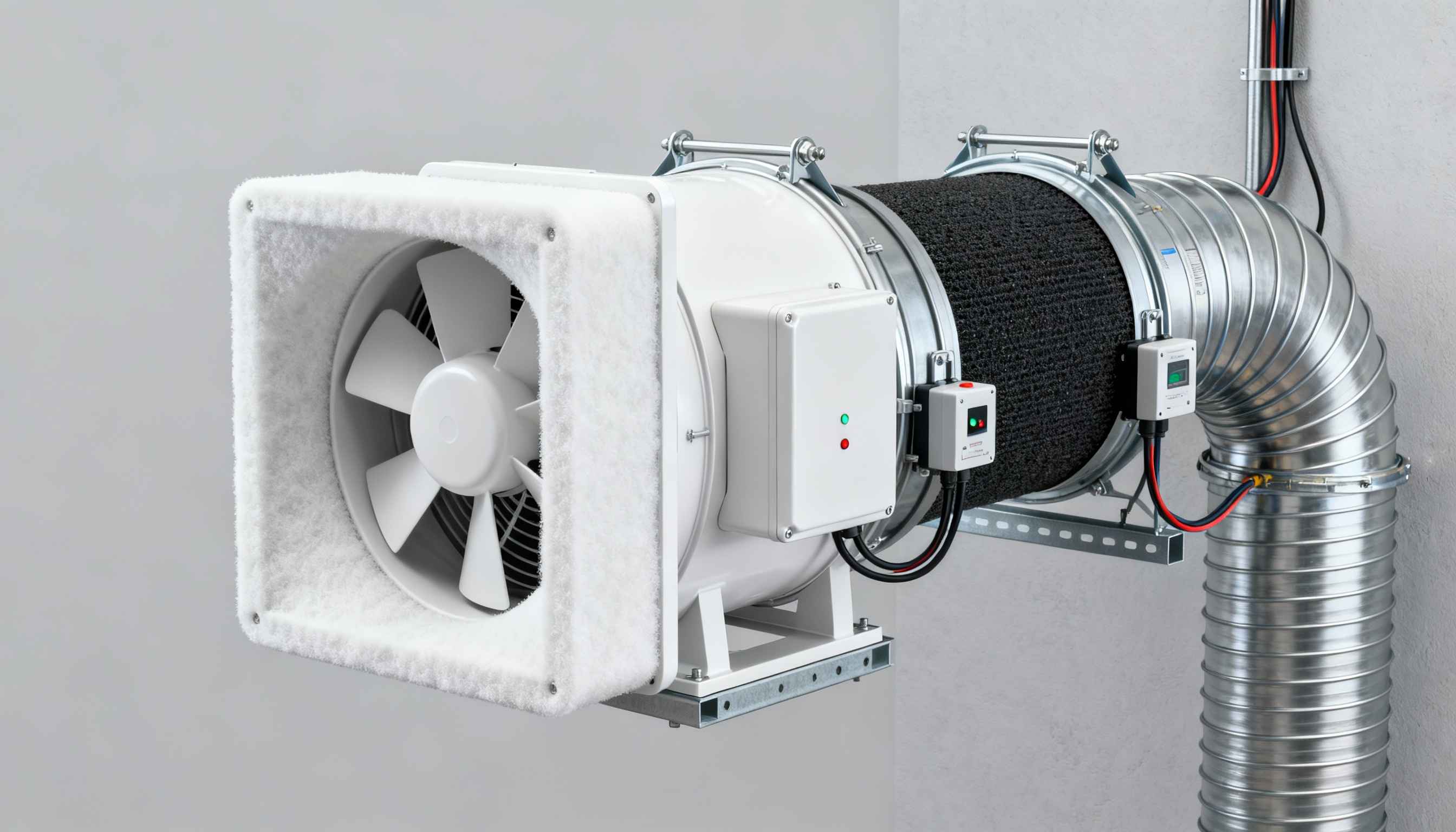 Комплект вытяжного вентилятора и угольного фильтра