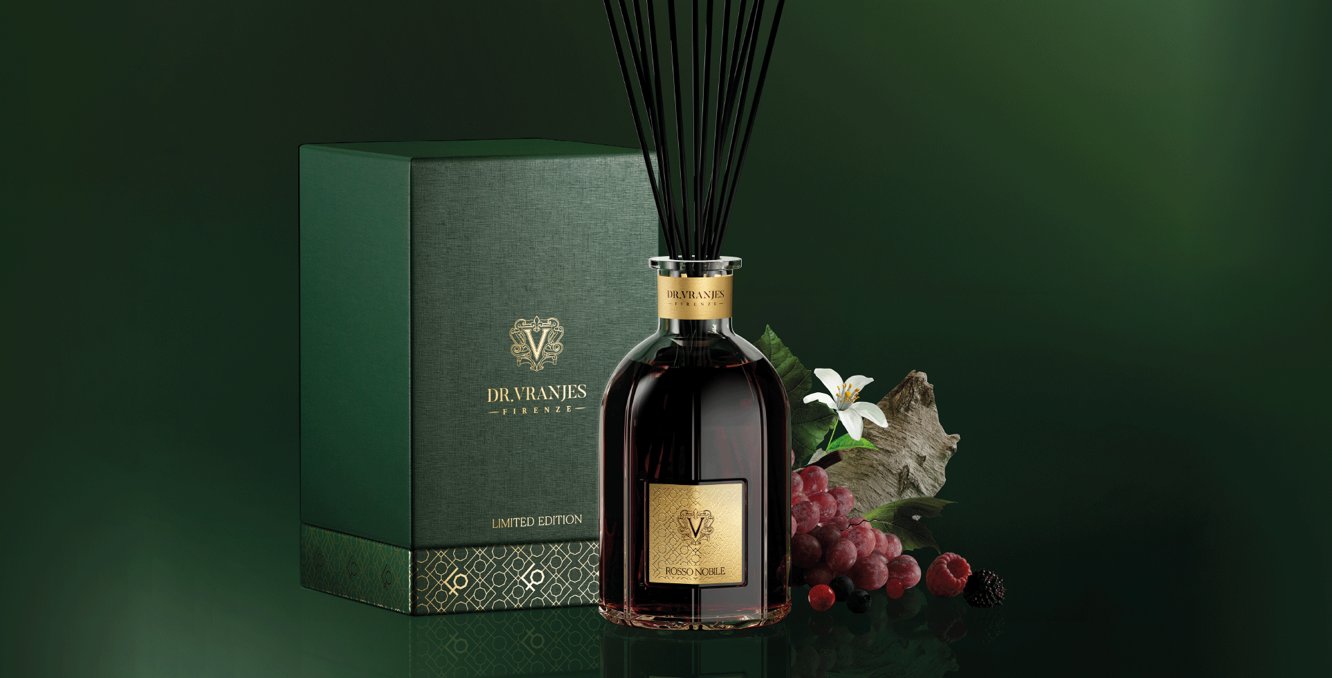 Dr. Vranjes Rosso Nobile 40th Limited Edition зеленая подарочная упаковка