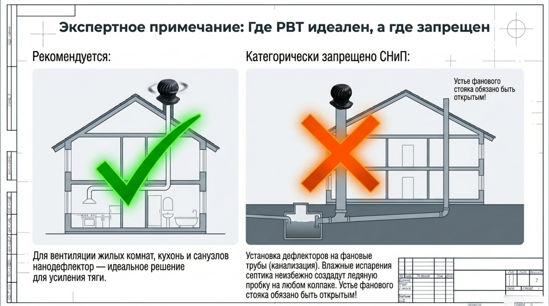 Металлический турбодефлектор или пластиковый нанодефлектор (РВТ) Металлический турбодефлектор или пластиковый нанодефлектор (РВТ)