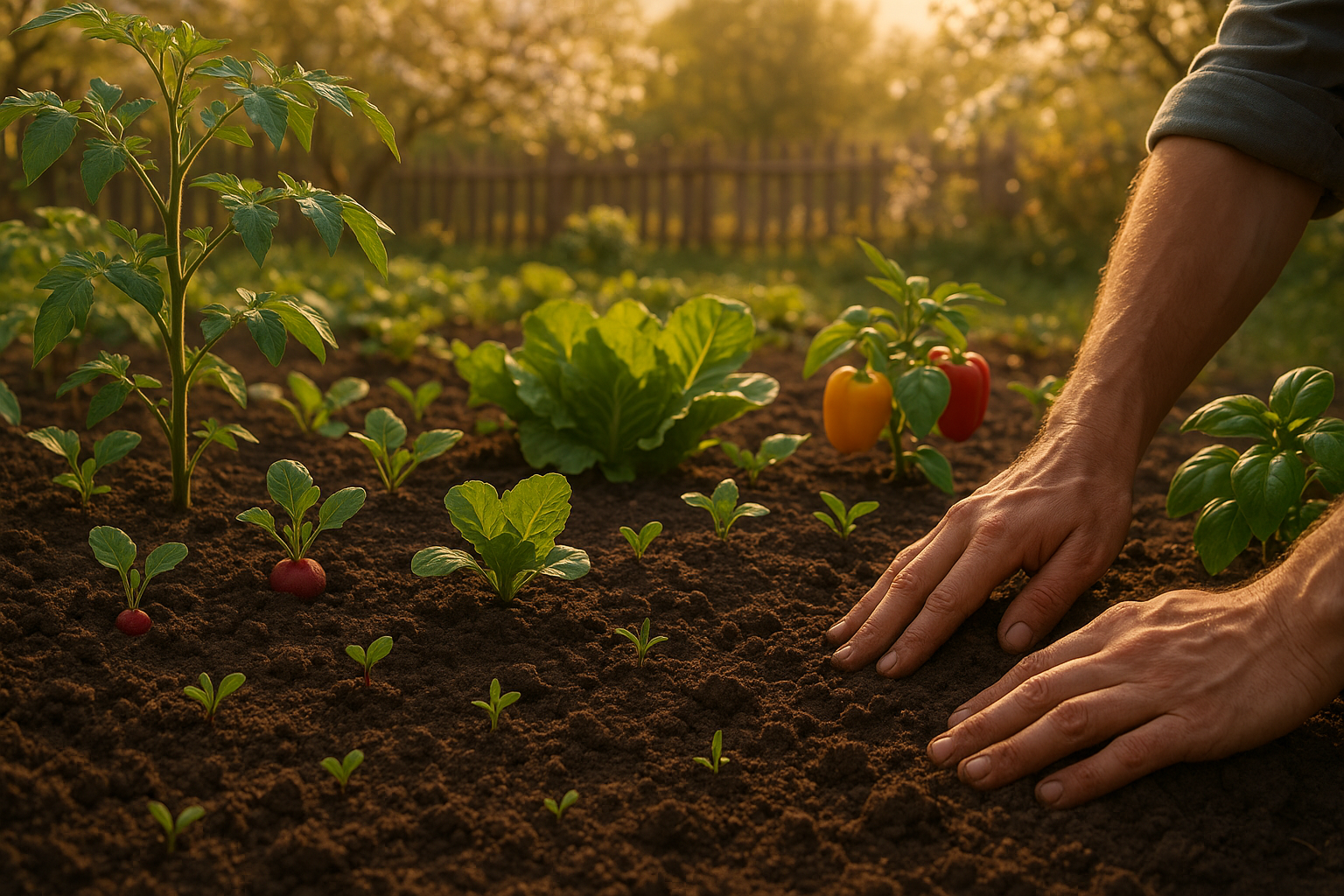 Посадка растений весной на даче