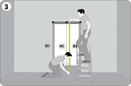 Инструкция по замеру дверного проёма