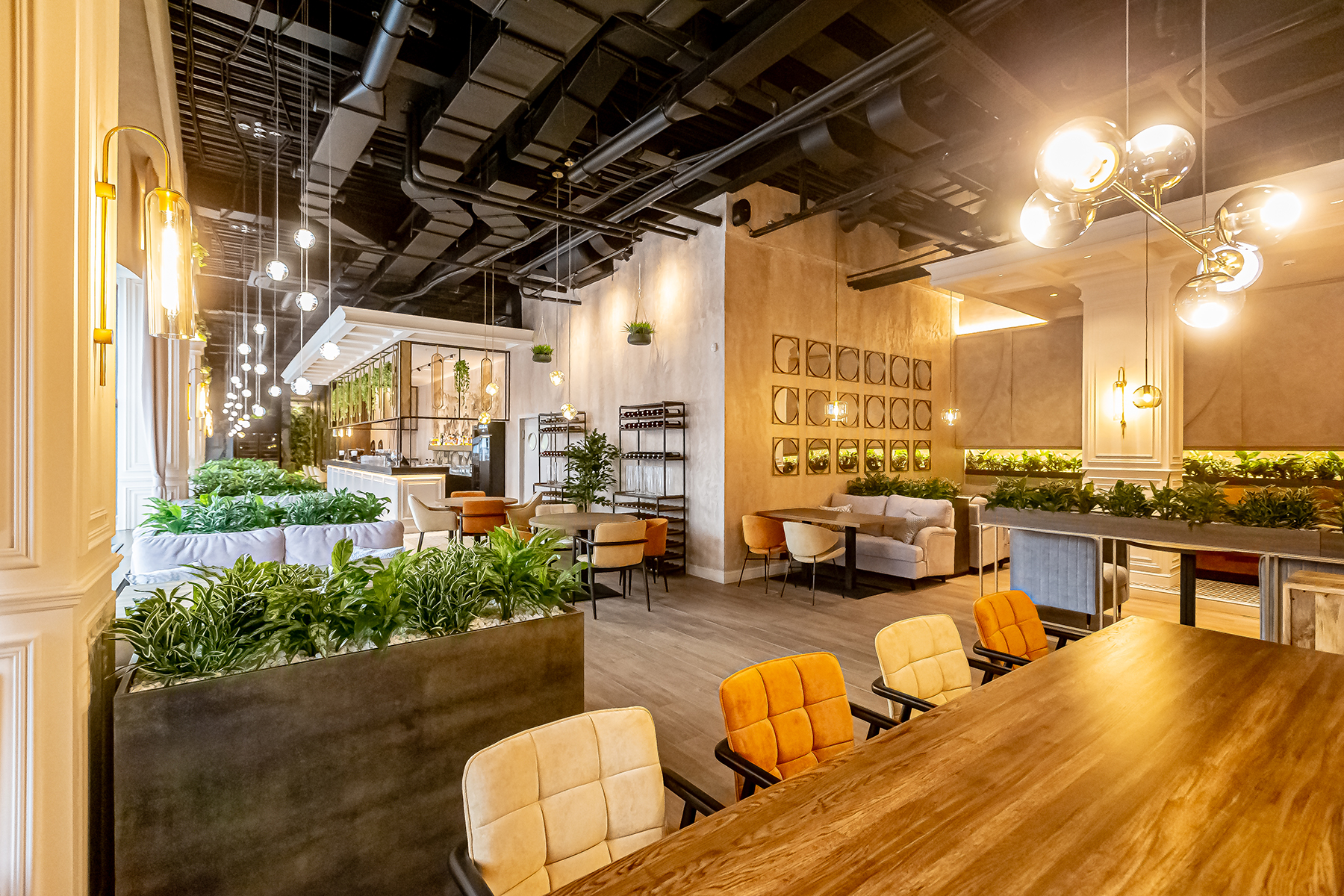 Флорус озеленение ресторана