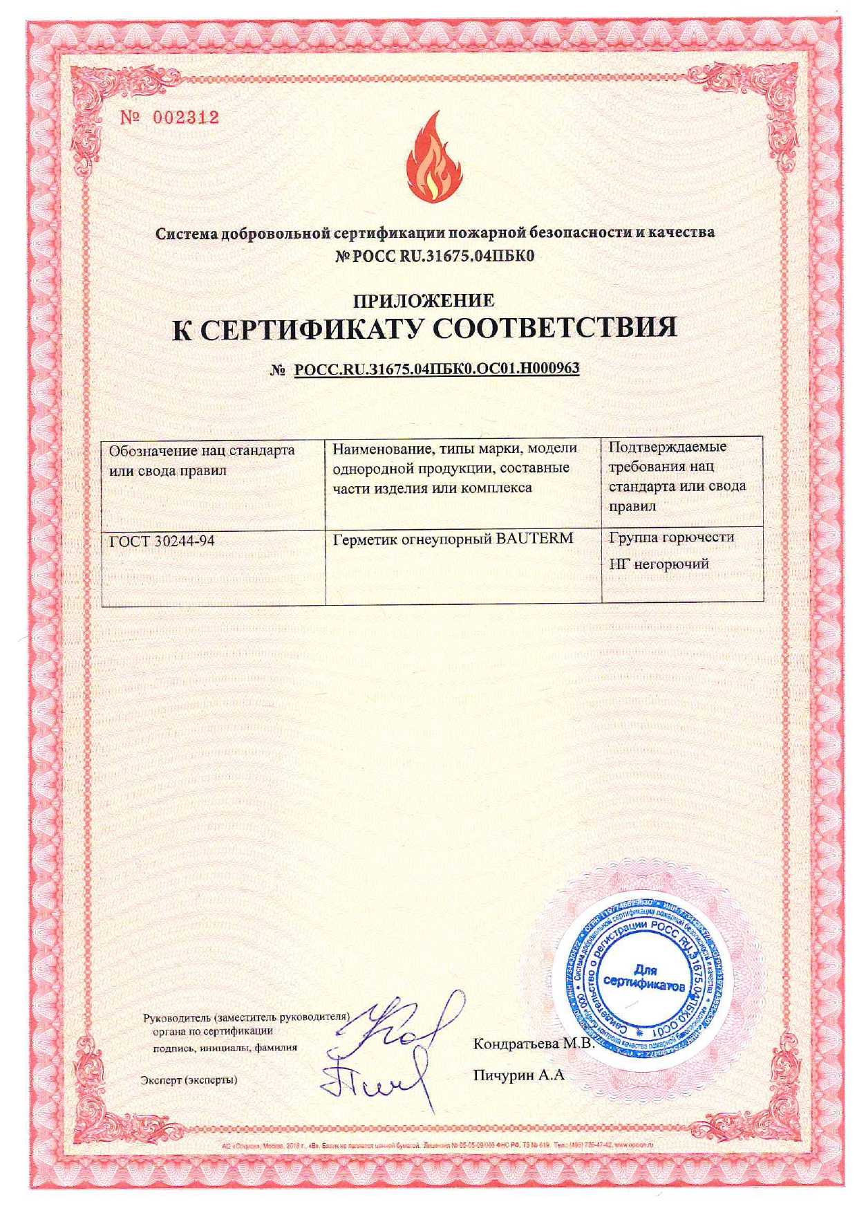 Сертификат e-co 87