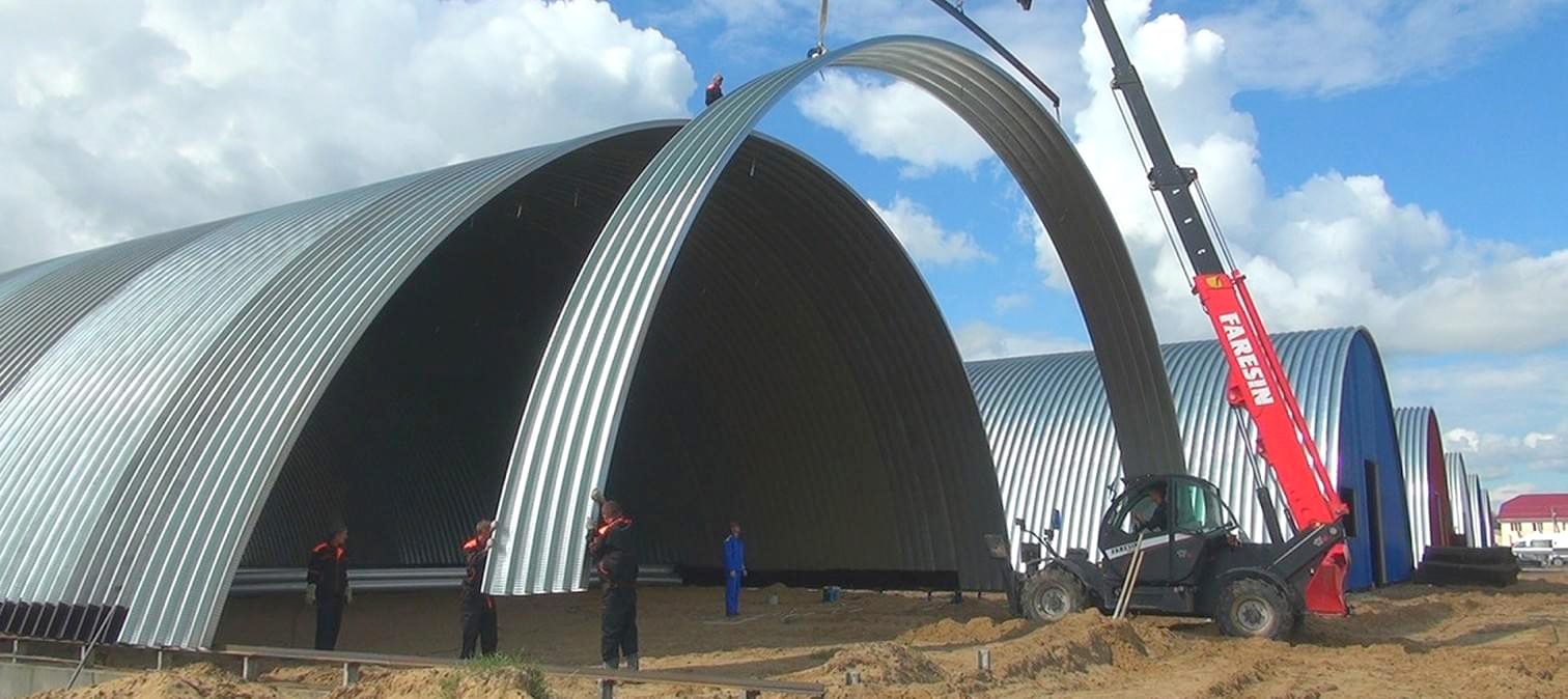Мобильные арочные сооружения без фундамента