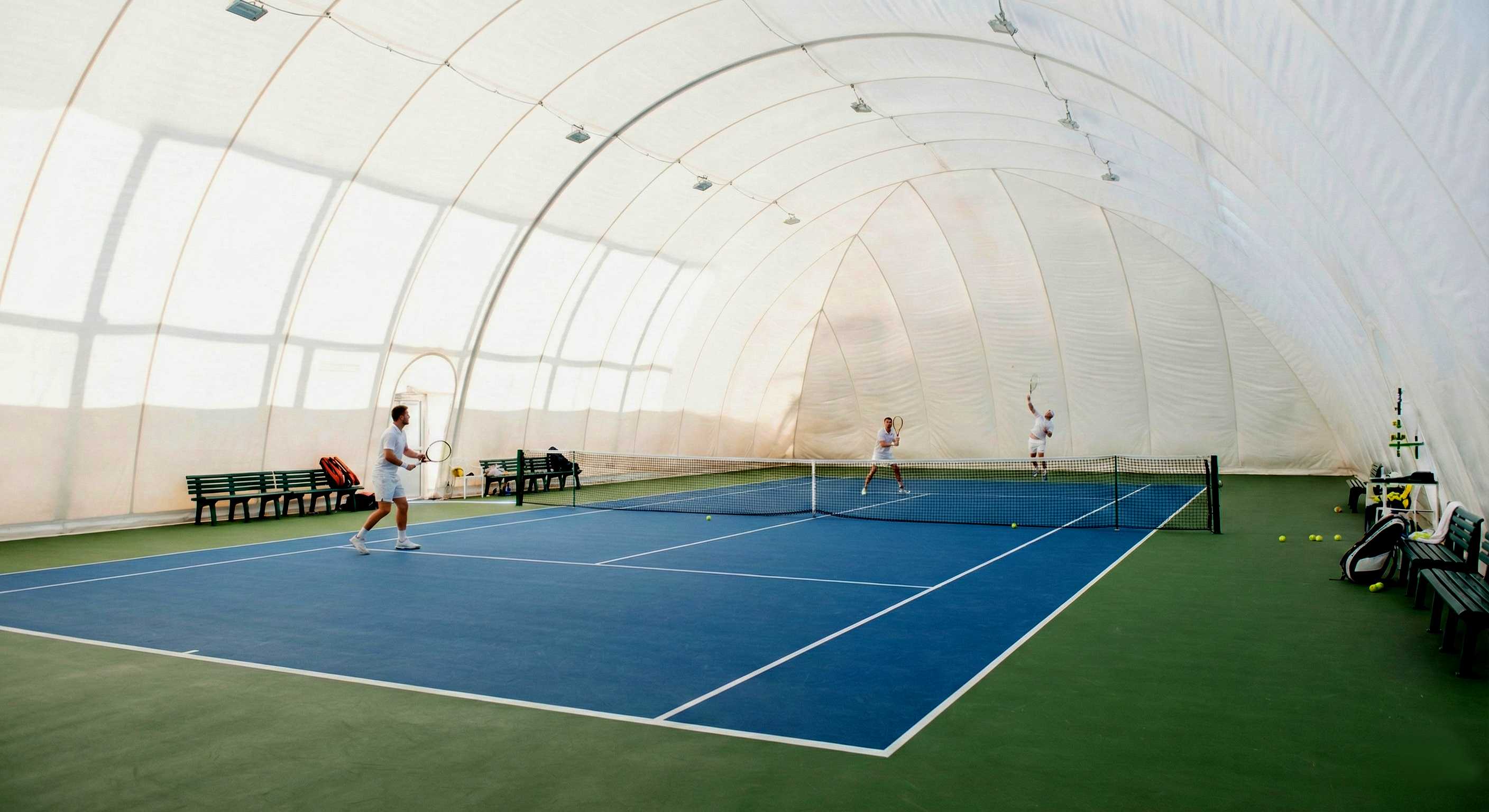 Спортивное применение пневмоангаров