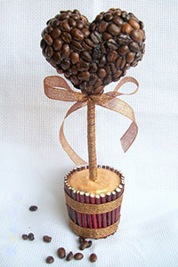 Поделки из кофейных зерен - как делаются оригинальные кофейные поделки своими руками