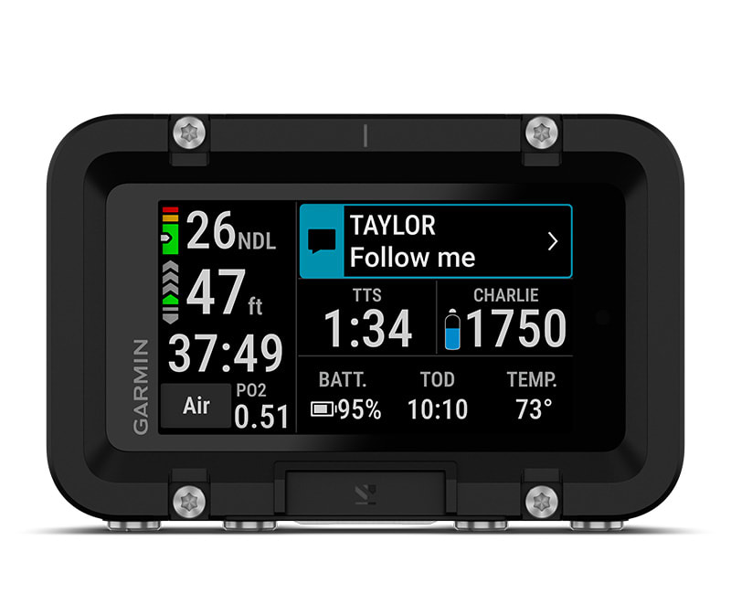 Умный подводный компьютер Garmin Descent X50i: АКУСТИЧЕСКАЯ СЕТЬ SUBWAVE