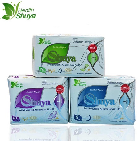 Анионовые гигиенические прокладки Shuya