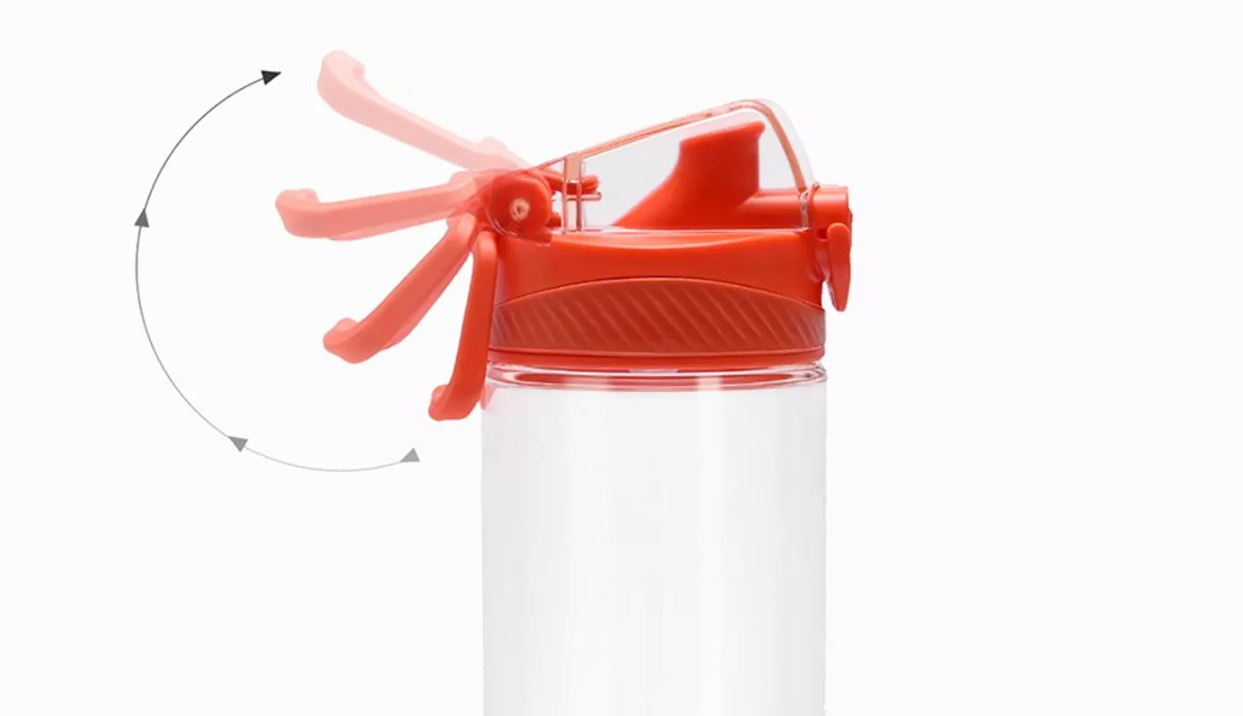 Бутылка для холодных напитков Xiaomi Quan Ge Hello Life Tritan Sports Cup Rock Gray 620ml-описание-3.jpg