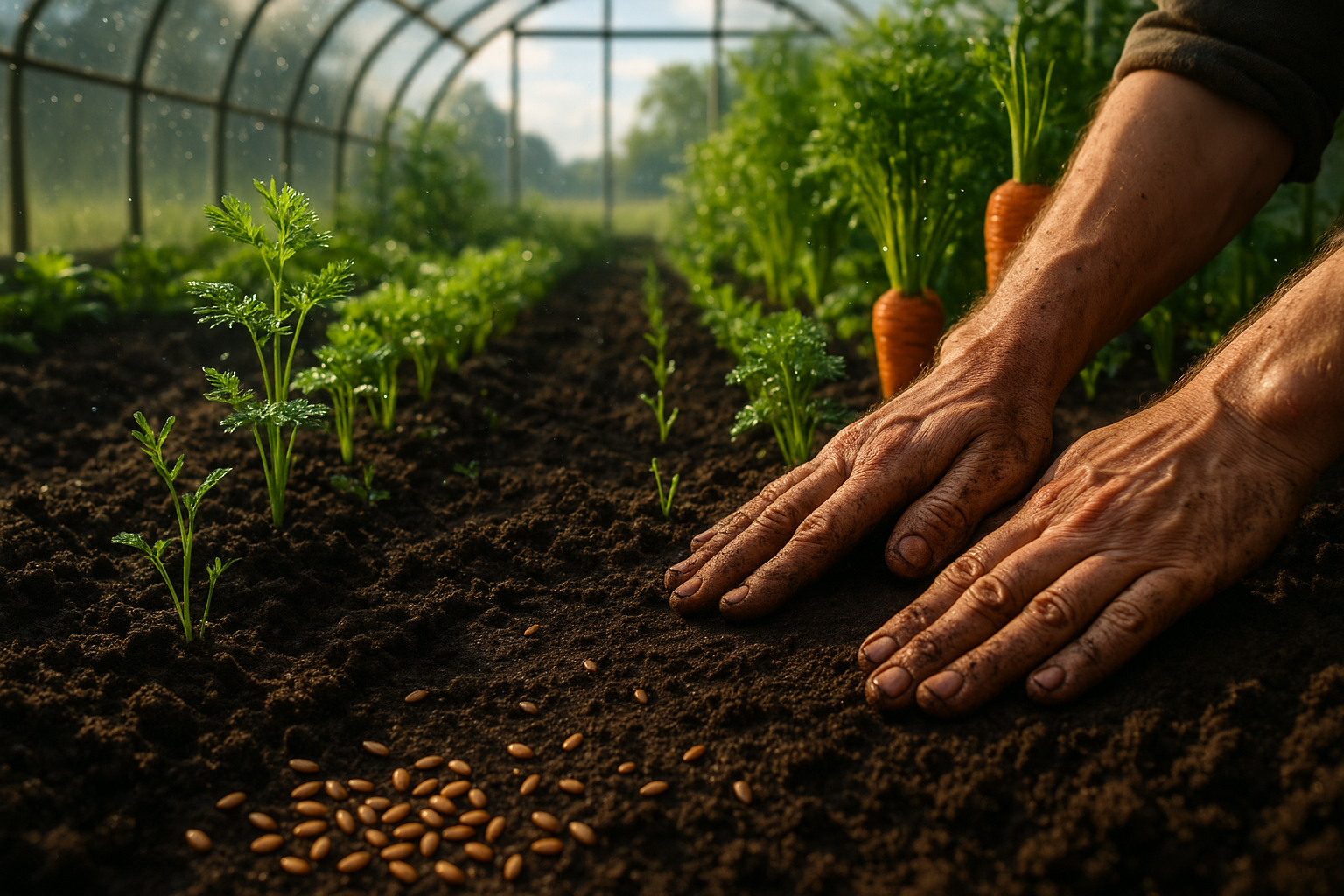 Выращивание моркови в теплице: технология и советы