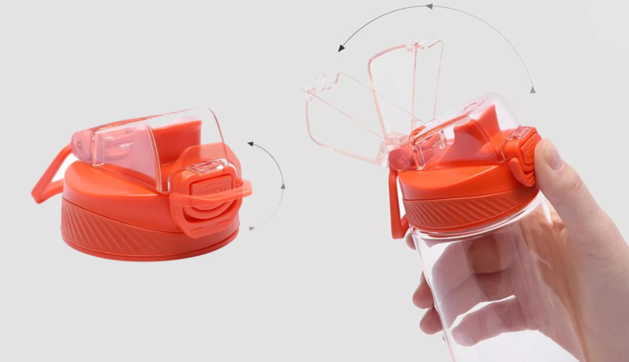 Бутылка для холодных напитков Xiaomi Quan Ge Hello Life Tritan Sports Cup Rock Gray 620ml-описание-2.jpg