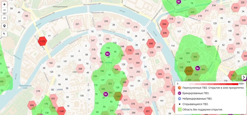 Тепловая карта вайлдберриз