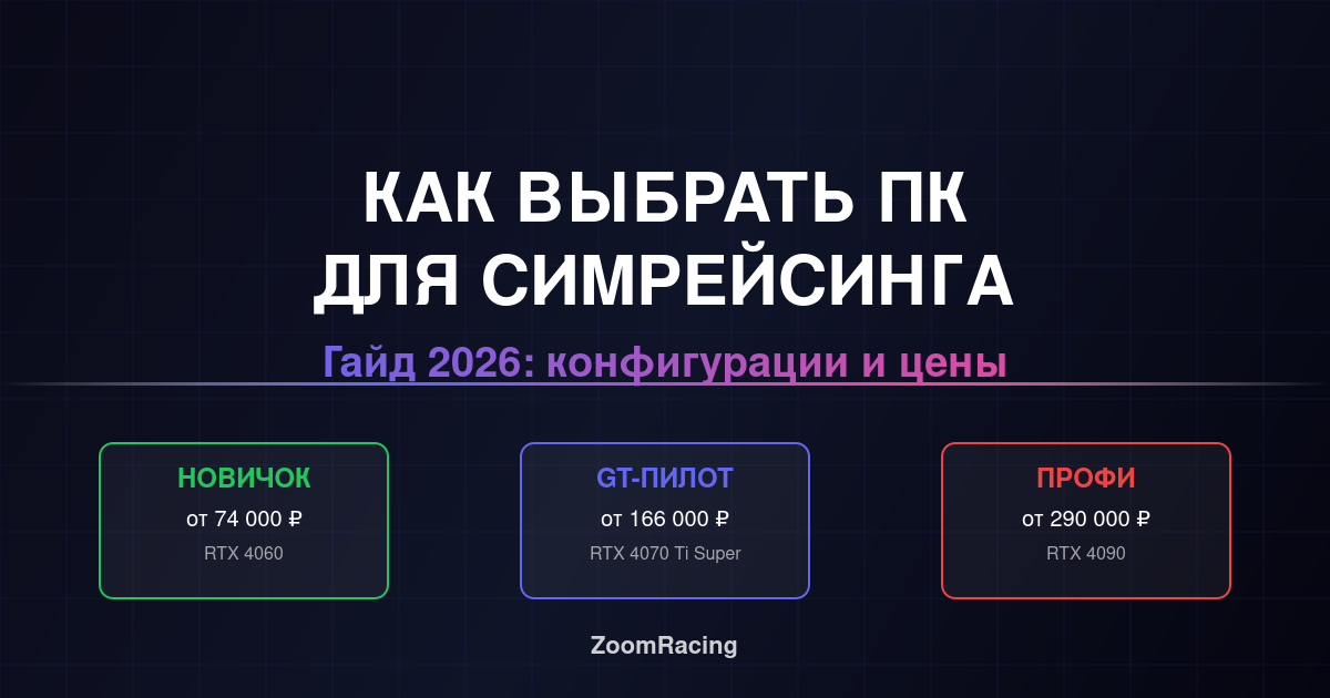 Как выбрать ПК для симрейсинга 2026