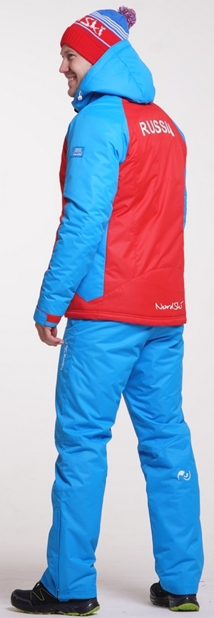 NSM419970 Утеплённый прогулочный лыжный костюм Nordski National Red мужская