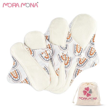 Многоразовые Эко прокладки Mora Mona_ Белые