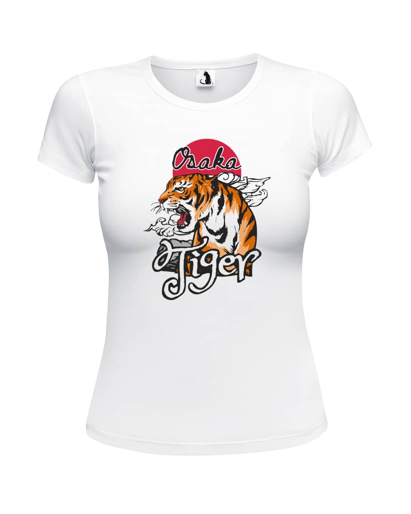 Футболка женская с тигром Osaka tiger приталенного кроя