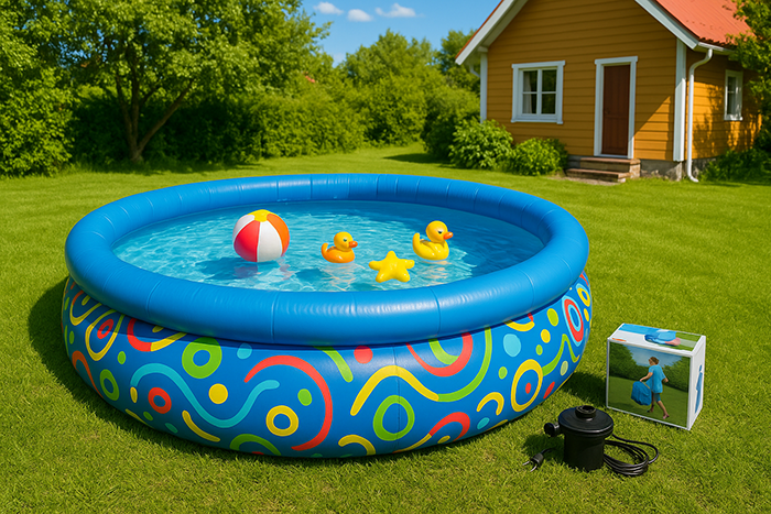 Компактность надувного бассейна