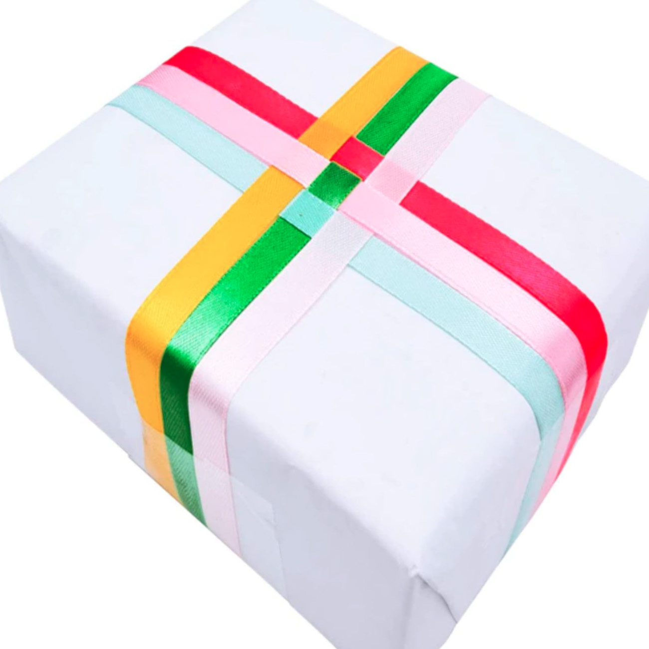 Примеры использования атласных лент в упаковке подарков
