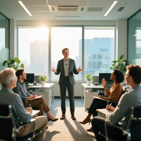 <img src="psychology-of-leadership-2026.jpg" alt="Effective leadership psychology modern office environment with diverse team collaboration">