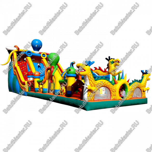 Батут Осьминоги и Драконы - вид сверху