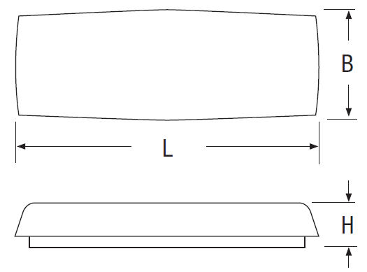 Размер на Светильник аварийного освещения с люминесцентными лампами LOGICA Beghelli