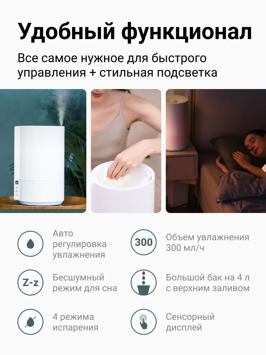 Увлажнитель воздуха для дома Xiaomi Lydsto H3 купить по выгодной цене