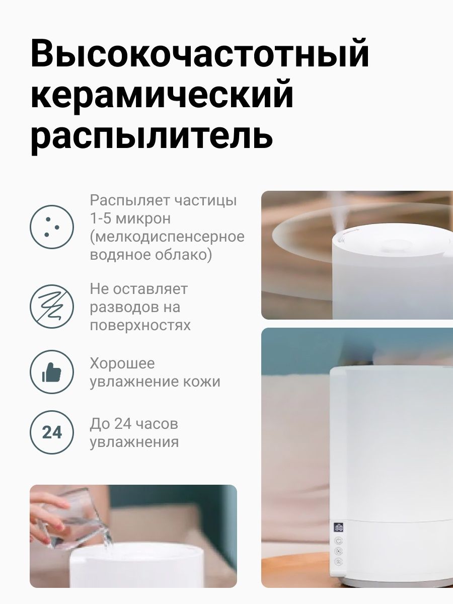 Увлажнитель воздуха для дома Xiaomi Lydsto H3 купить по выгодной цене