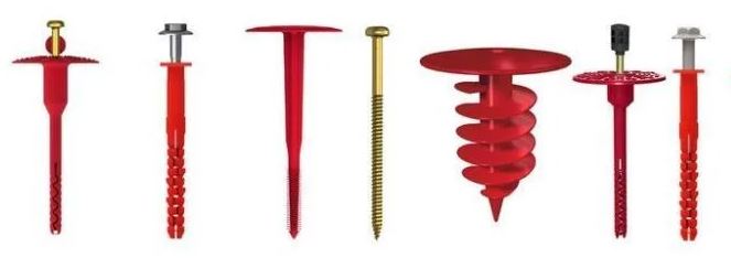 Виды Дюбелей Termoclip для стен