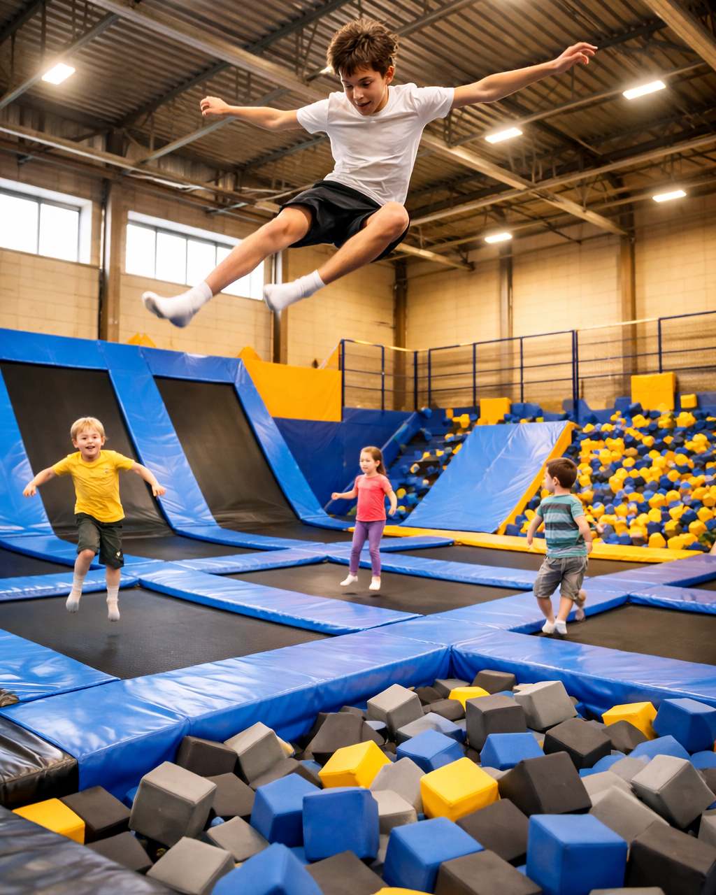 Батутный комплекс &mdash; для детей и взрослых